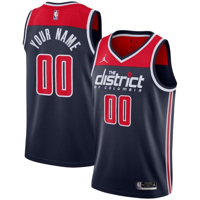 גופיית משחק NBA וושינגטון ויזארדס מהדורת הצהרה ג'ורדן - התאמה אישית
