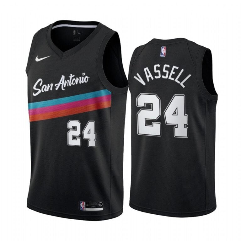 גופיית משחק NBA סן אנטוניו מהדורת סיטי צבעי פיאסטה - דווין ואסל