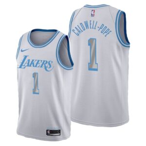 גופיית משחק NBA לוס אנג'לס לייקרס לבנה - קולדוול-פופ 20/21