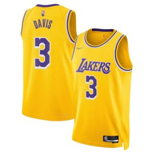 גופיית משחק NBA לוס אנג'לס לייקרס מהדורת 75 שנה - אנתוני דייוויס