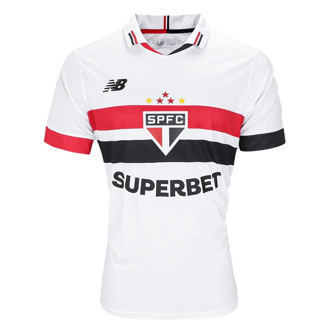 עם ספונסר - חולצת משחק סאו פאולו בית 24/25