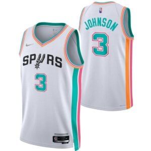 גופיית משחק NBA סן אנטוניו ספרס מהדורת סיטי - קלדון ג'ונסון