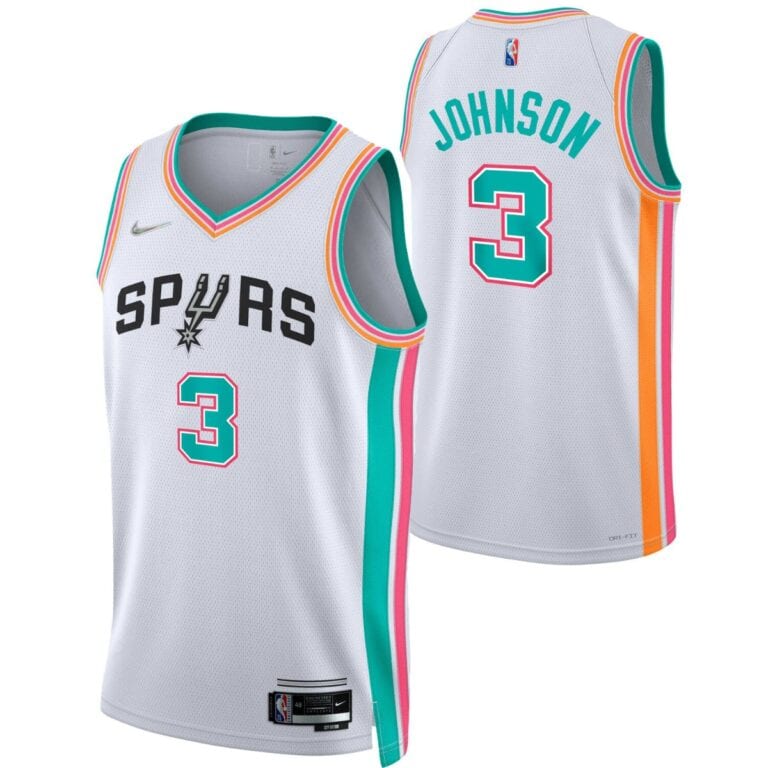גופיית משחק NBA סן אנטוניו ספרס מהדורת סיטי - קלדון ג'ונסון