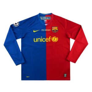 חולצת עבר ברצלונה בית שרוול ארוך 08/09 - גמר ליגת האלופות