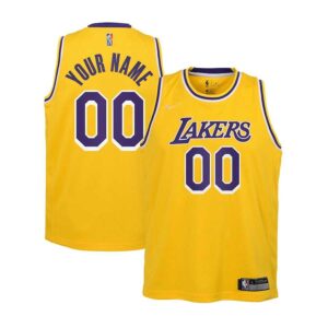 גופיית משחק NBA לוס אנג'לס לייקרס מהדורת 75 שנה - התאמה אישית