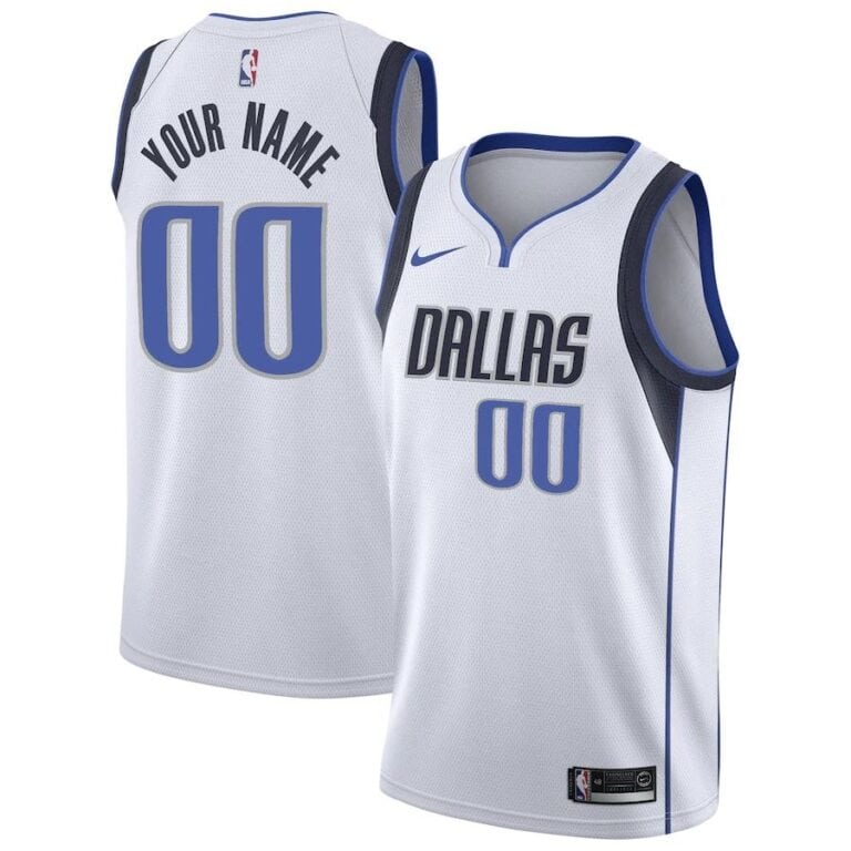 גופיית משחק NBA דאלאס מאבריקס מהדורת העמותה - התאמה אישית 20/21
