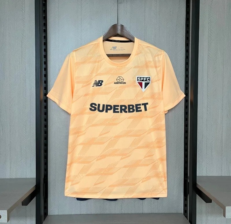 עם ספונסר - חולצת אימון סאו פאולו בהירה 24/25