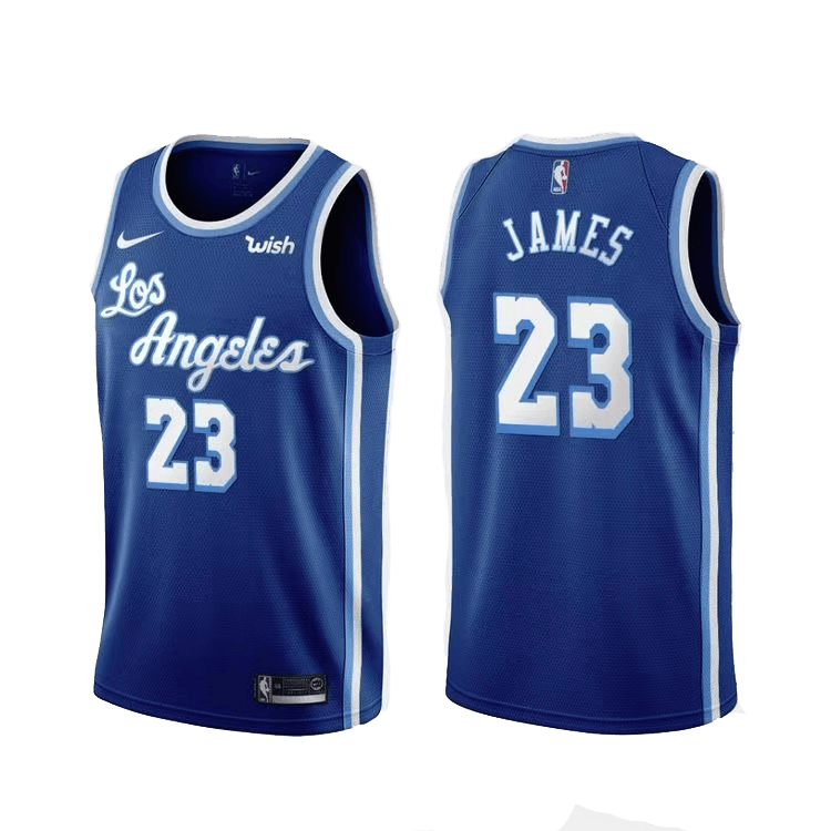 גופיית משחק NBA לוס אנג'לס לייקרס כחולה - לברון ג'יימס