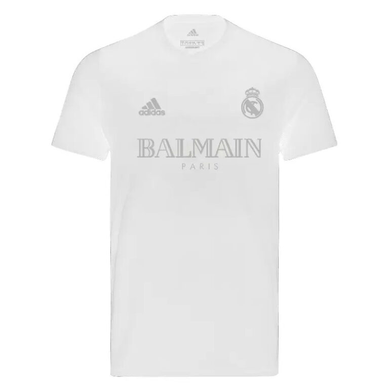 חולצת משחק ריאל מדריד Balmain X לבנה 23/24