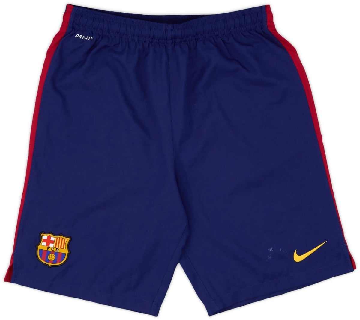 מכנס קצר - חולצת עבר ברצלונה בית שרוול ארוך 14/15