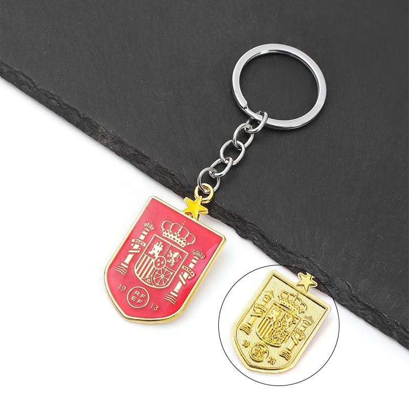 מחזיק מפתחות נבחרת ספרד צבעוני